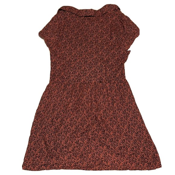 Free People Freebird Cheetah Print Collared Henley Mini Dress Womens sz S - Picture 3 of 5